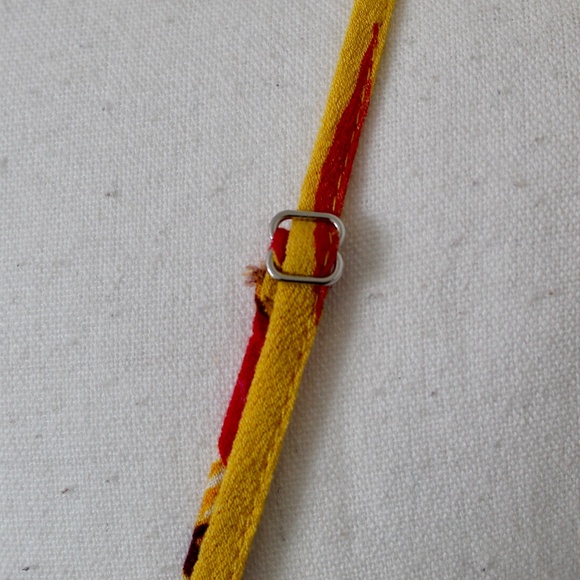 Bright Yellow Tropical Floral Print Cropped Split Ruffle Tank Top - Picture 6 of 9